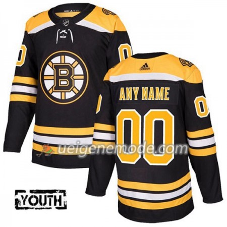 Kinder Eishockey Boston Bruins Trikot Custom Adidas 2017-2018 Schwarz Authentic